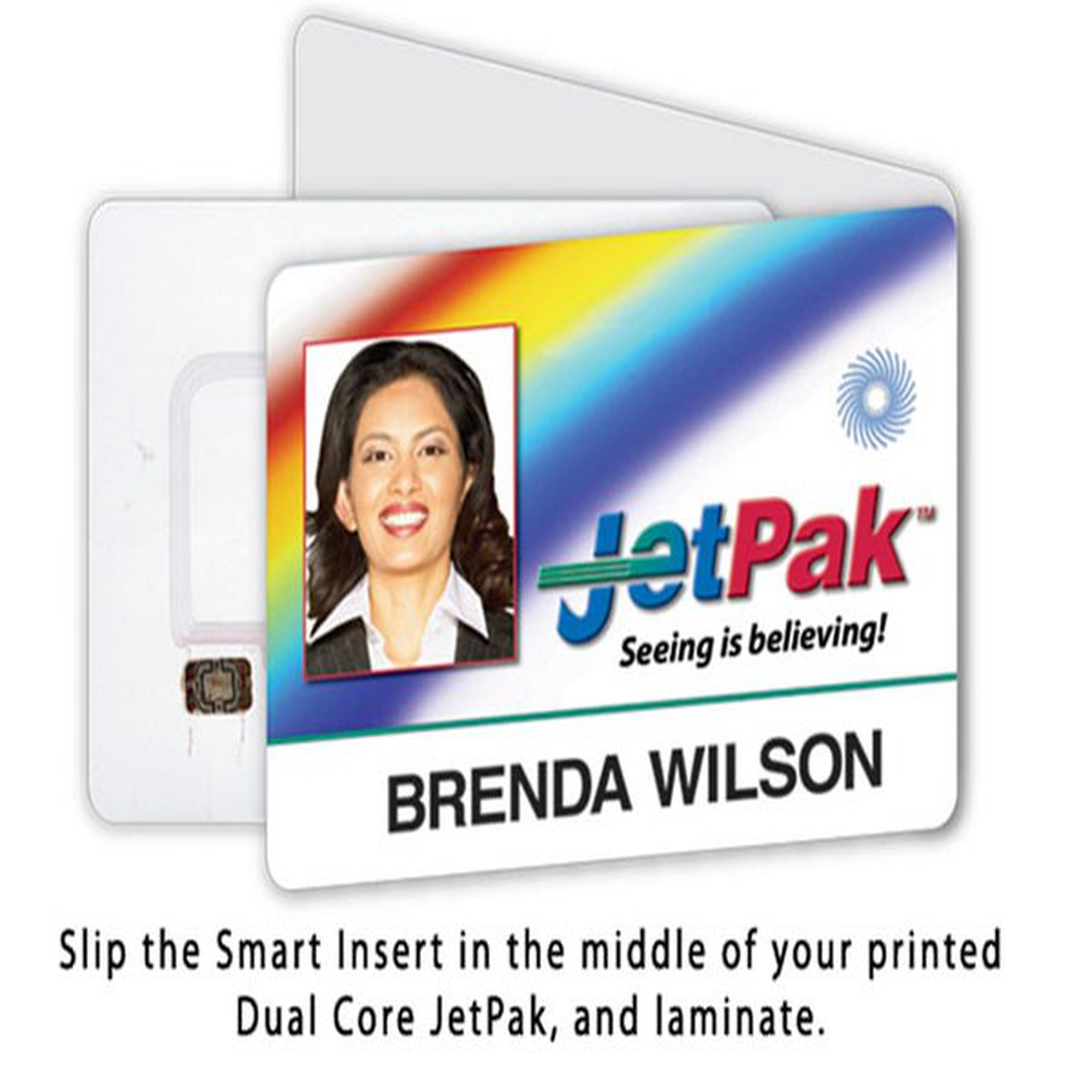 Digital Insert Card SMART Insert for Dual-Sided IDentiSMART ID Cards (CR80-Credit Card Siz ...
